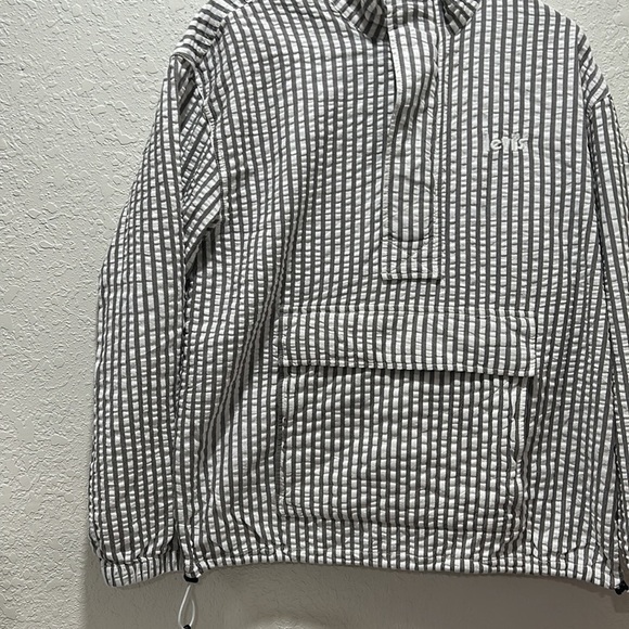 Levi’s men's octavia lightweight anorak striped hoodies size M GUC… - Picture 6 of 14